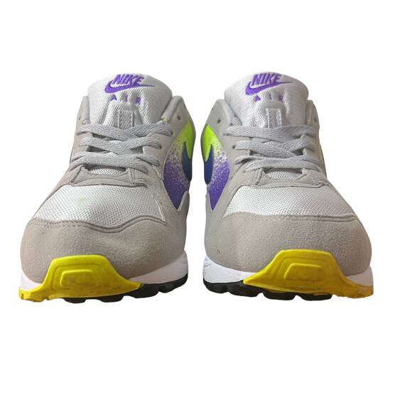 Nike Air Skylon 2 Men’s Size 9.5 Gray Volt Purple Retro Running Sneakers A01551- - Picture 2 of 14